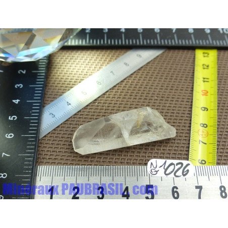 Quartz lémurien de 46mm de 13gr du Brésil Qualité moyenne