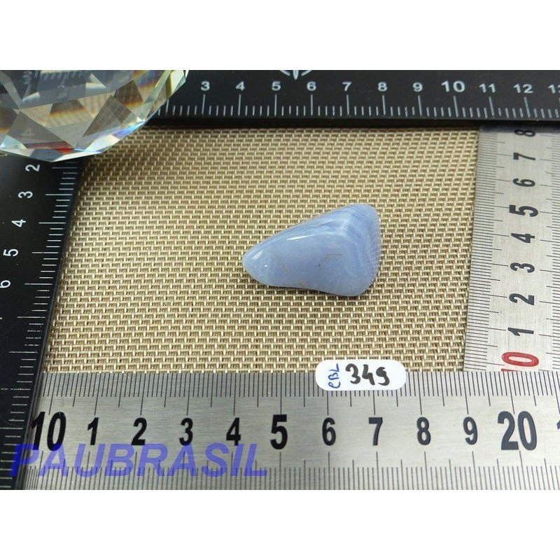 Calcedoine Bleue Pierre Roulée Q Extra 11g Namibie