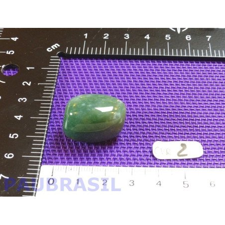 Calcédoine Verte Silicates de Fer en pierre roulée 12g