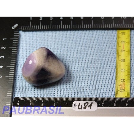 Améthyste à chevrons Madagascar Pierre Roulée 38g