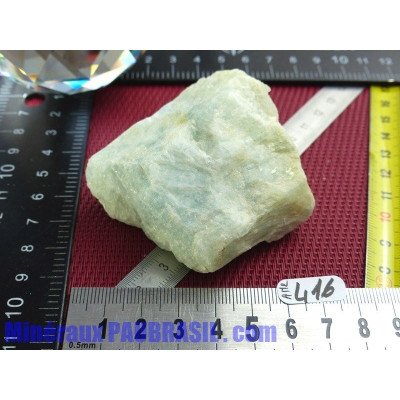 Aigue Marine Brute beryl bleu 133gr