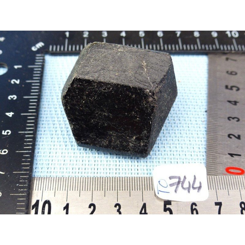 Tourmaline Noire Schorl Inde en Pierre Brute Biterminée Q Extra 126gr5