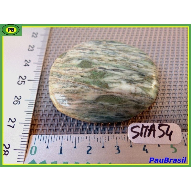 Smaragdite du Cap Corse en galet plat Q Extra 32gr