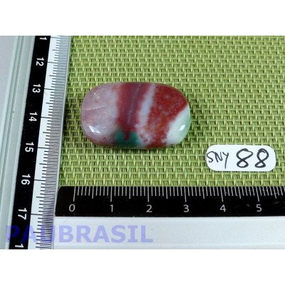 Sardonyx en pierre plate rectangulaire Q Extra 10g