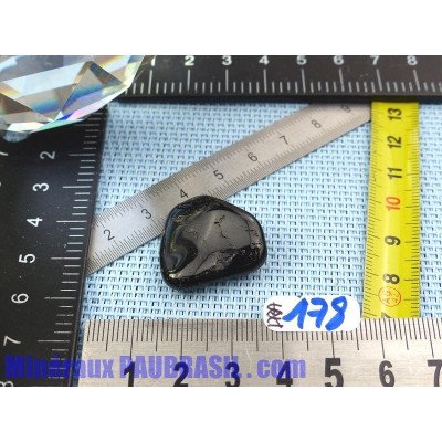 Dravite - Tourmaline ambrée ou acajou en pierre roulée Q Extra 7g