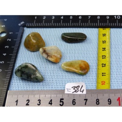 Jade Jadeite Lot de 5 Pierres Roulées 35g | Minéraux Paubrasil