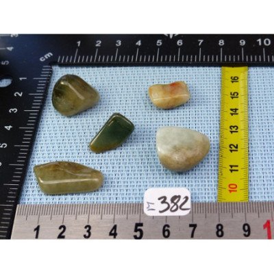 Jade Jadeite Lot de 5 Pierres Roulées 34g | Minéraux Paubrasil
