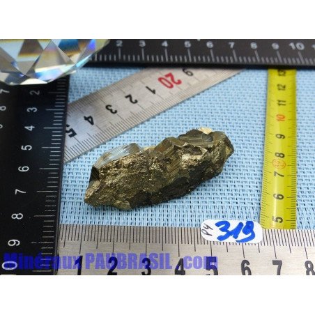 Pyrite cristallisée Q Extra pierre brute Pérou 49gr
