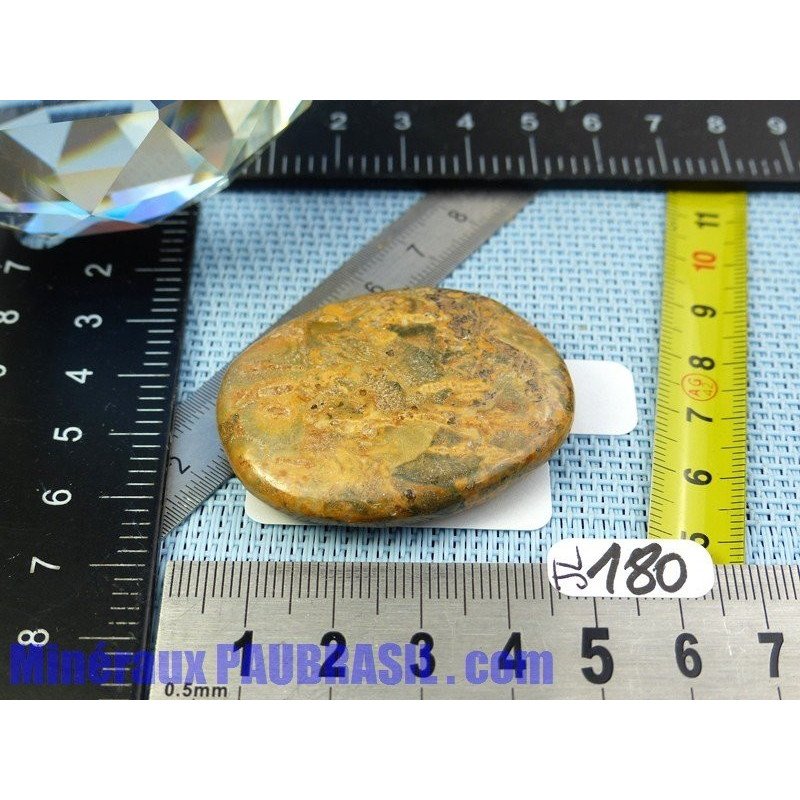 Jaspe leopard en pierre plate de 23gr
