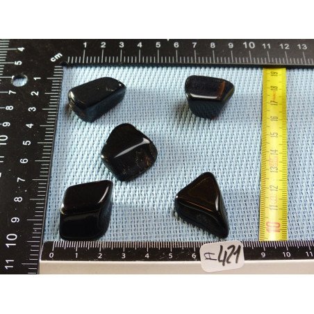 Oeil de Faucon Lot de 5 Pierres Roulées 55g | Minéraux Paubrasil
