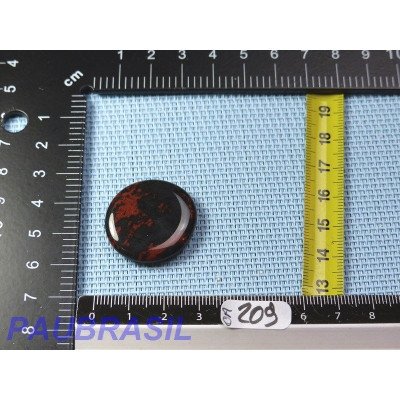 Obsidienne Acajou Mahagony en mini pierre plate 6g