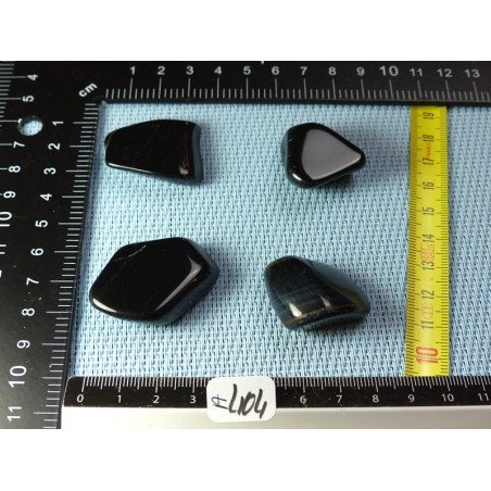Oeil de Faucon Lot de 4 Pierres Roulées 63g | Minéraux Paubrasil