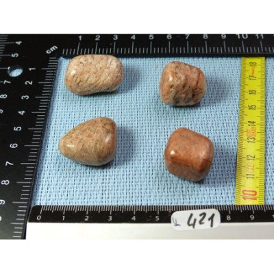 Orthoclase de Madagascar Lot de 4 Pierres Roulées 57g | Minéraux Paubrasil