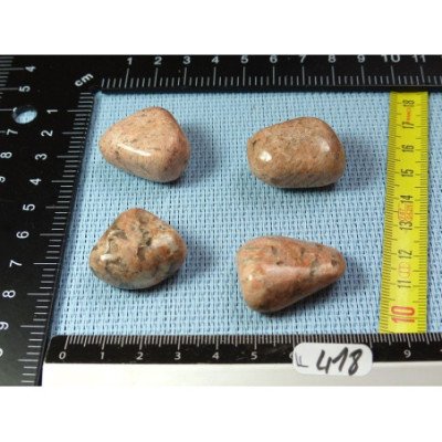 Orthoclase de Madagascar Lot de 4 Pierres Roulées 60g | Minéraux Paubrasil