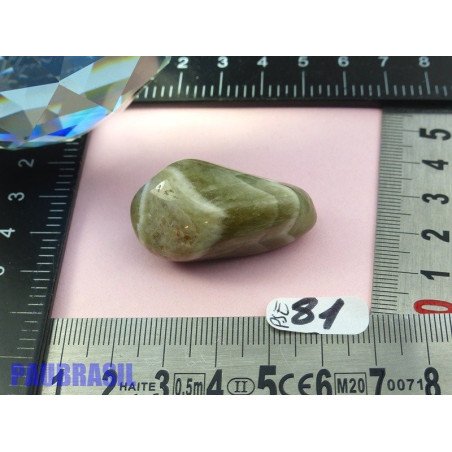 Prasiolite en pierre roulée EXTRA du Brésil 22g