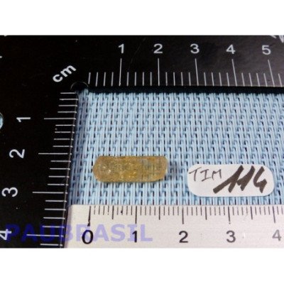 Topaze impériale de 0g70 du Brésil Q Extra