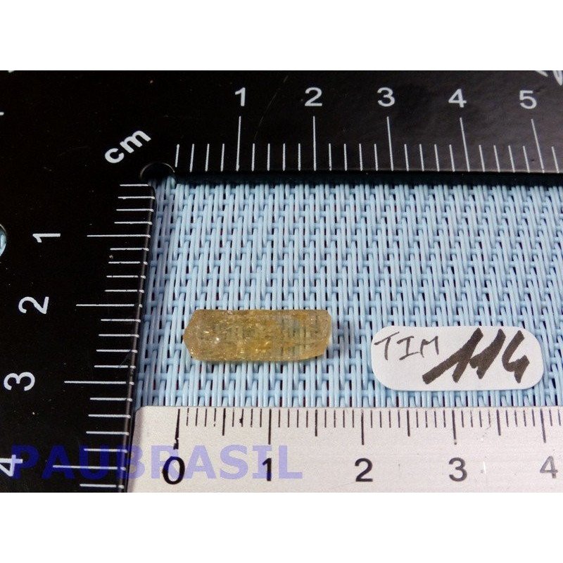 Topaze impériale de 0g70 du Brésil Q Extra