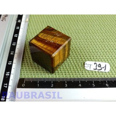 Cube poli en Oeil de Tigre 30gr 22mm