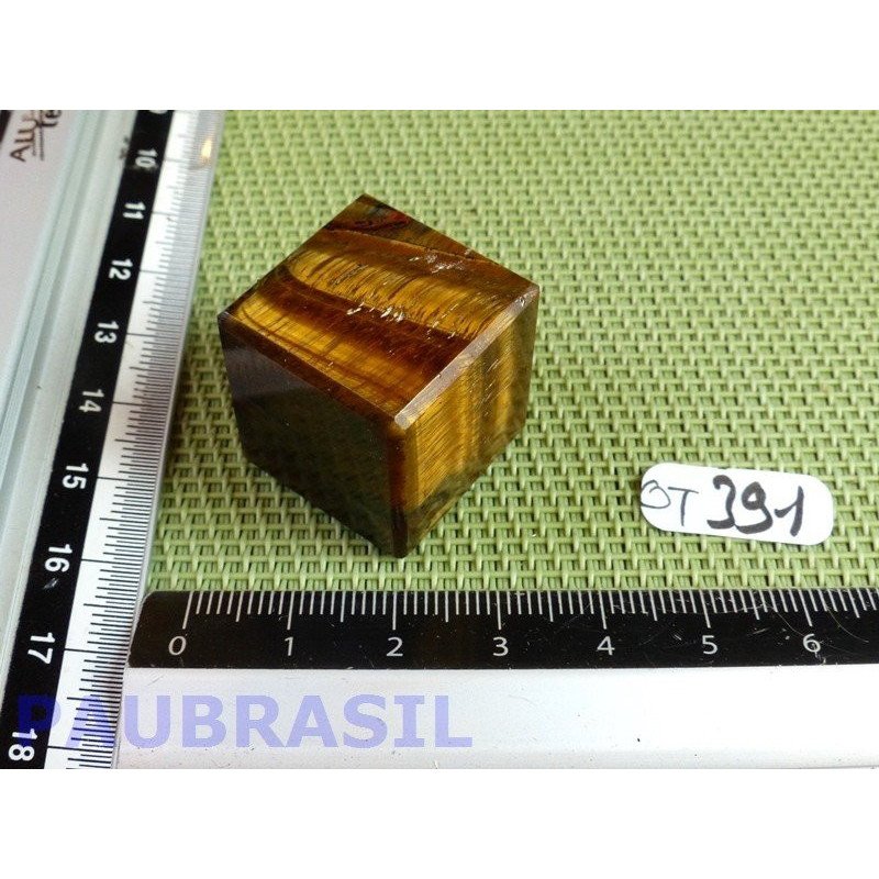 Cube poli en Oeil de Tigre 30gr 22mm