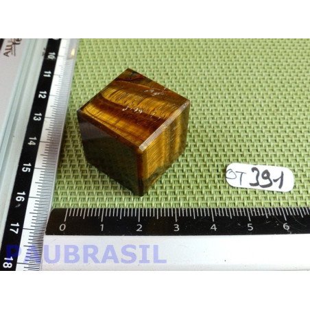 Cube poli en Oeil de Tigre 30gr 22mm