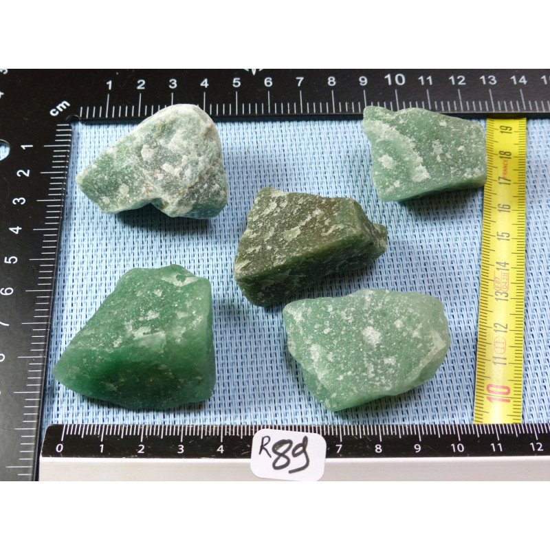 Aventurine Brésil Lot de 5 Pierres Brutes 161g | Minéraux Paubrasil