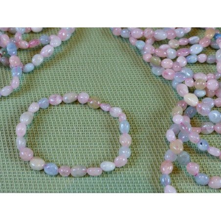 Bracelet Chrysocolle en mini pierres roulées - grains Q Extra