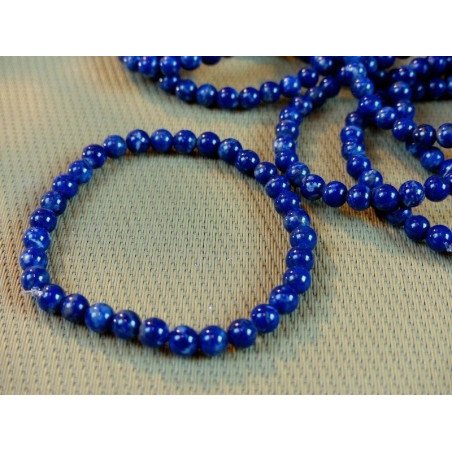Bracelet Jaspe Dalmatien Lamparcien Q Extra en perles de 6mm