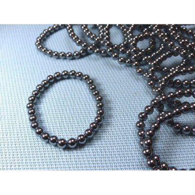 Bracelet Jaspe Dalmatien Lamparcien Q Extra en perles de 6mm