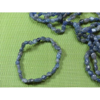 Bracelet Chrysocolle en mini pierres roulées - grains Q Extra
