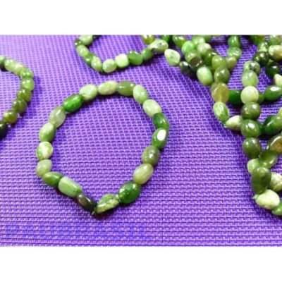 Bracelet Chrysocolle en mini pierres roulées - grains Q Extra