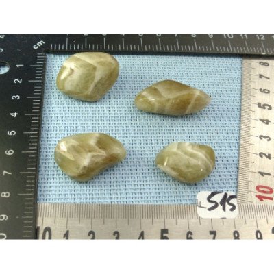 Prasiolite Lot de 4 Pierres Roulées 46g | Minéraux Paubrasil