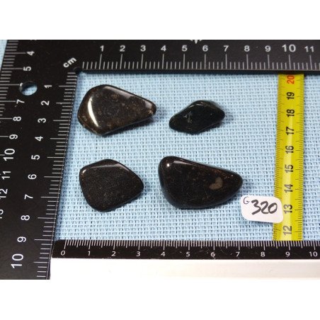 Vatican Stone Lot de 4 Pierres Roulées 38g | Minéraux Paubrasil
