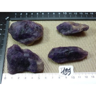 Amethyste Brésil Lot de 4 Pierres Brutes 186g | Minéraux Paubrasil