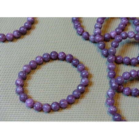 Lépidolite Bracelet Perles 8mm