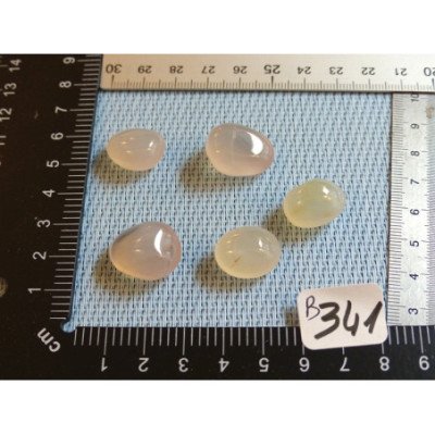 Calcédoine Rose Lot de 5 Pierres Roulées 22g | Minéraux Paubrasil