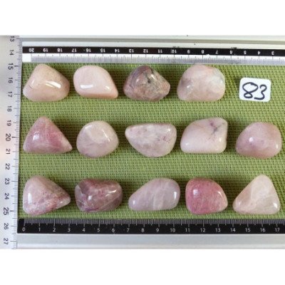 Petalite Rose Pierre Roulée à l unité de 19 à 21 gr | Minéraux Paubrasil
