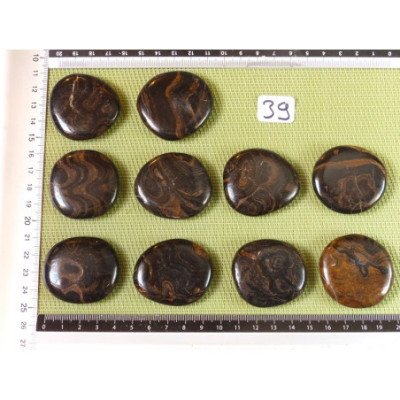 Stromatolite Pierre Plate à l unité de 28 à 32 gr | Minéraux Paubrasil