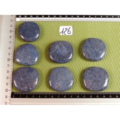 Dumortierite Pierre Plate à l unité de 39 à 41 mm | Minéraux Paubrasil