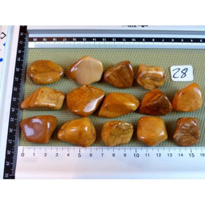 Jaspe jaune Pierre Roulée à l unité de 15 à 18 gr | Minéraux Paubrasil
