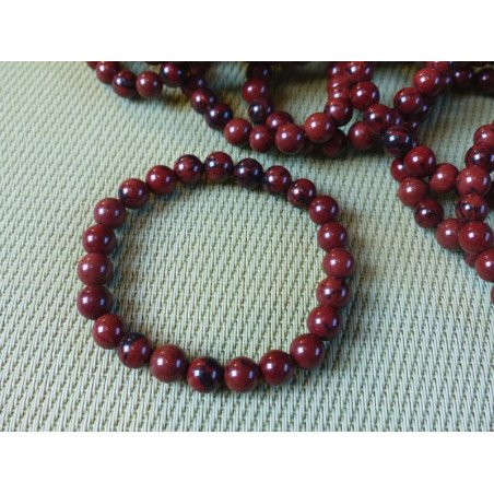 Obsidienne Acajou dite Mohagany Bracelet en Perles de 8mm