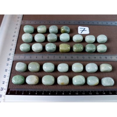 Jade Jadeite Q Extra Pierre Roulée à l unité de 17 à 19 mm | Minéraux Paubrasil