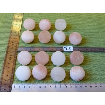 Sel de l Himalaya Sphère à l unité 3 cm diametre 30gr enviro | Minéraux Paubrasil